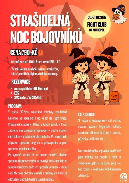 Strašidelná noc + závod Little stars